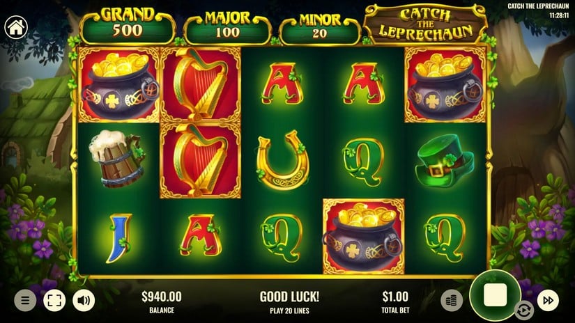 Catch The Leprechaun slot screen 3