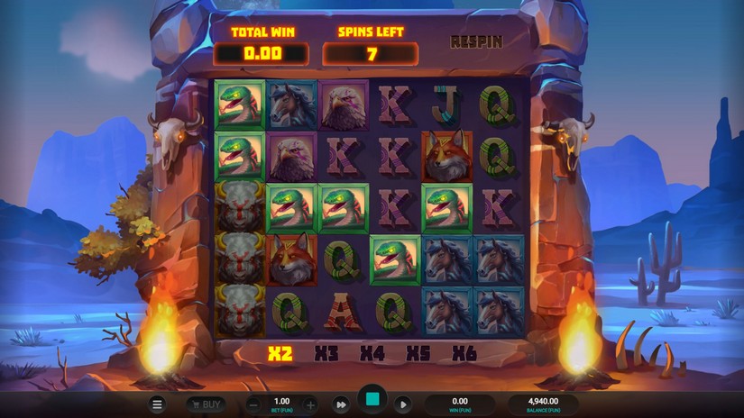 Celestial Buffalo slot screen 4