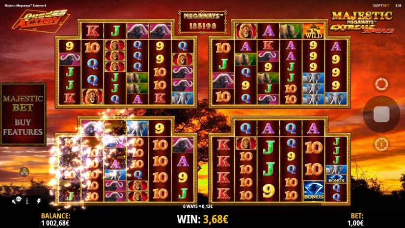 Majestic Megaways Extreme 4 slot screen 3