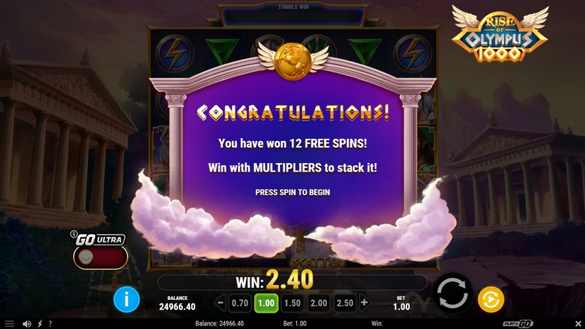 Rise of Olympus 1000 slot screen 5