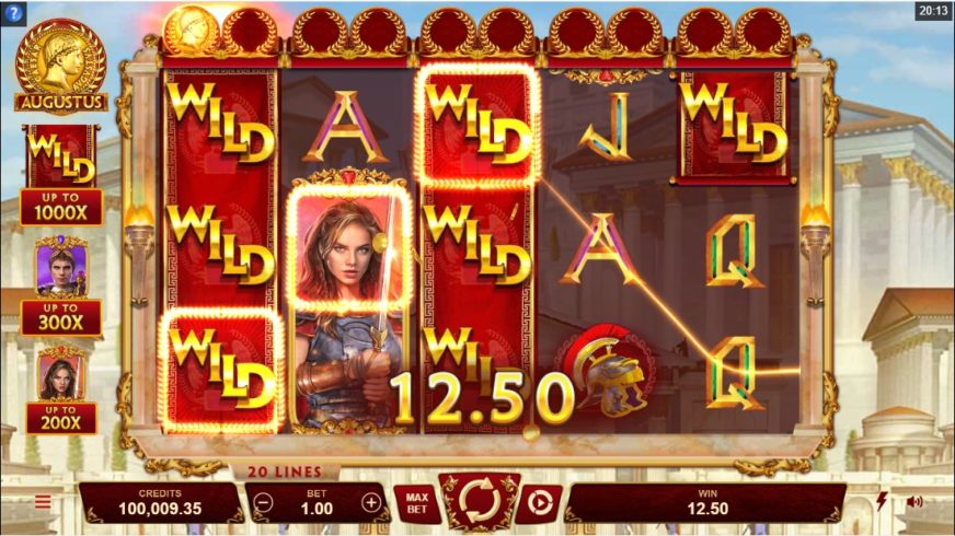Augustus slot screen 3