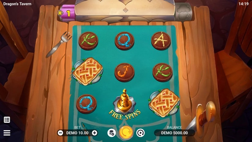 Dragon’s Tavern slot screen 1