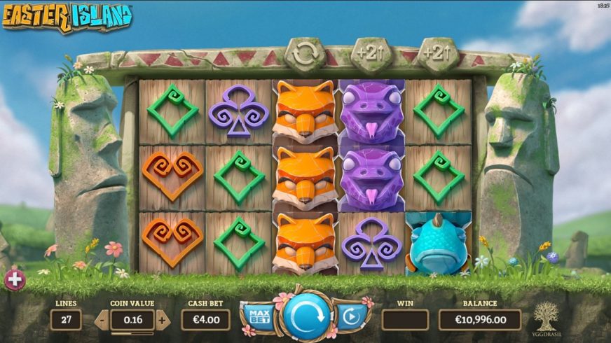 Easter Island slot screen 1