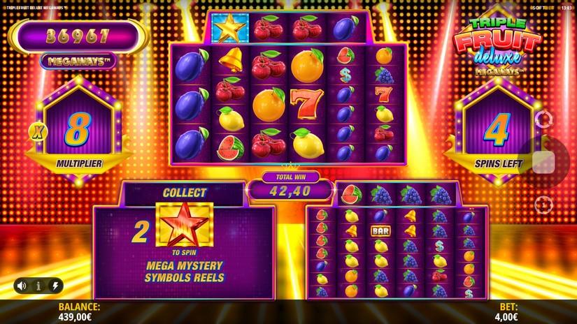 Triple Fruit Deluxe Megaways slot screen 7