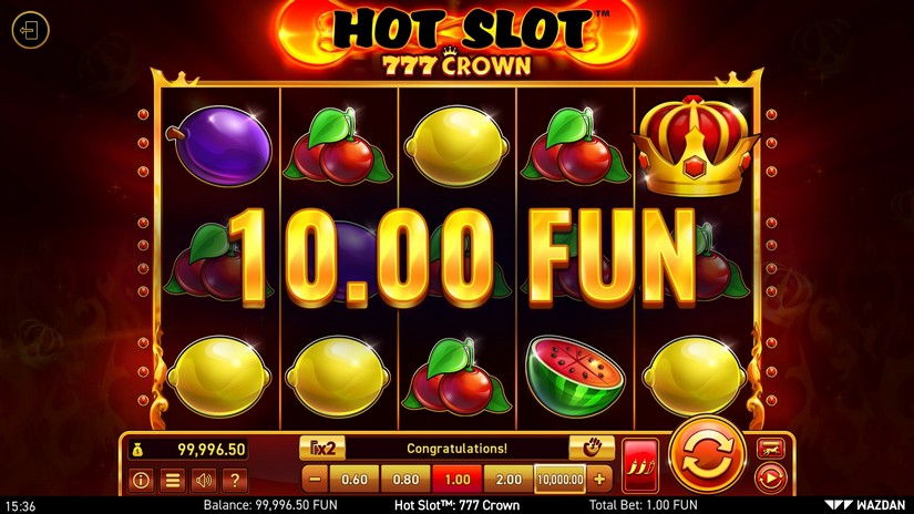 Hot Slot™: 777 Crown slot screen 4