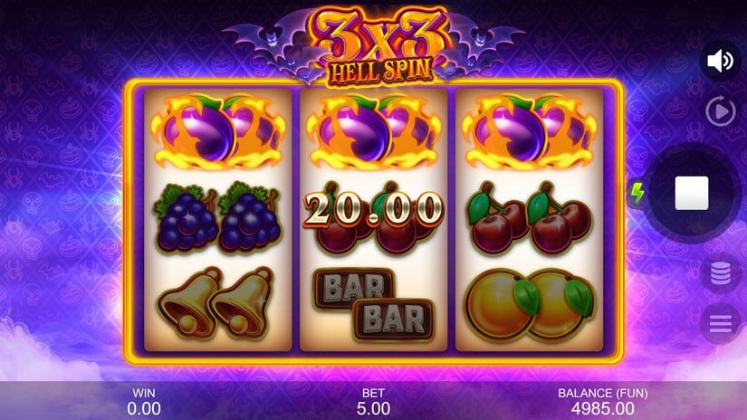 3X3: Hell Spin slot screen 2