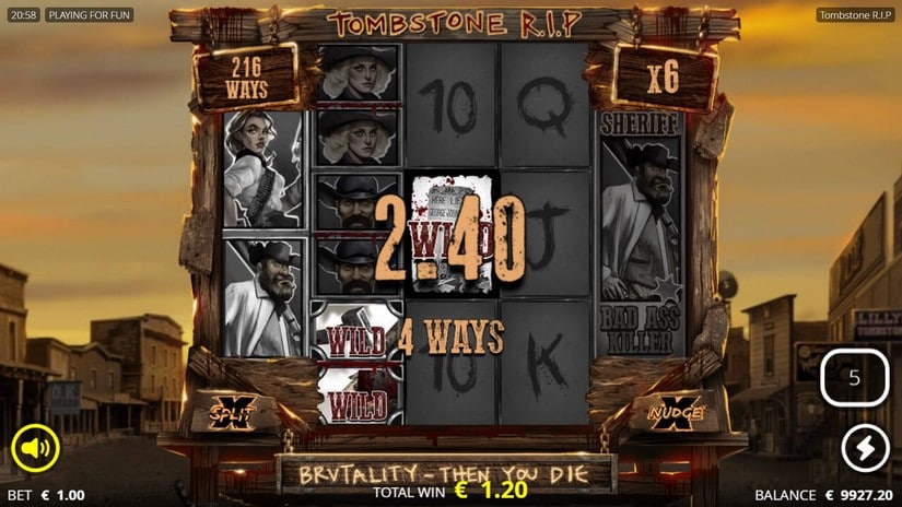 Tombstone RIP slot screen 4
