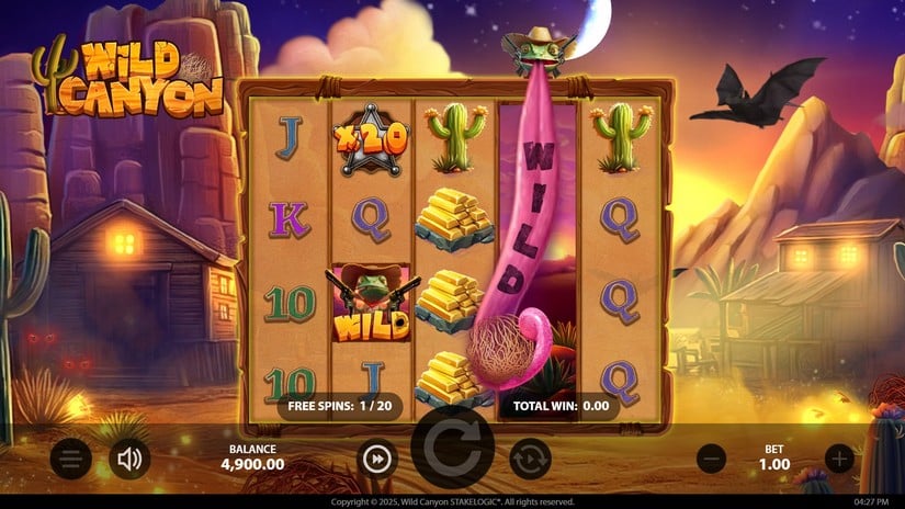 Wild Canyon slot screen 1