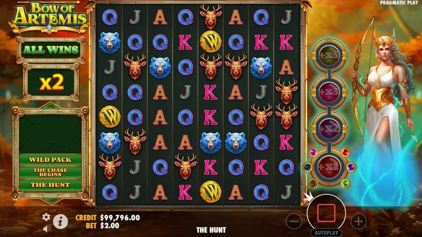 Bow of Artemis slot screen 3
