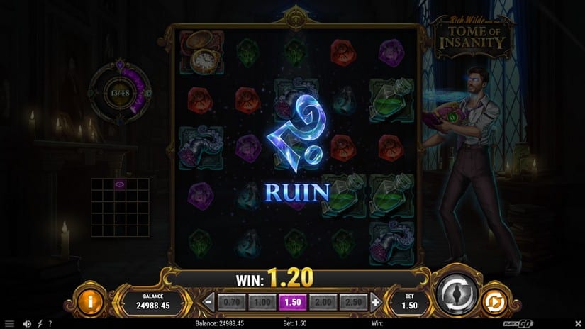 Rich Wilde and the Tome of Insanity slot screen 3