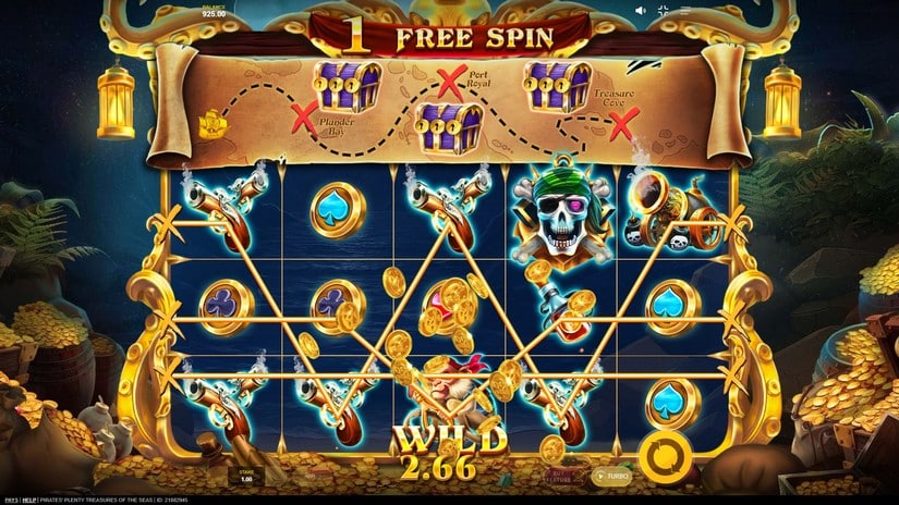 Pirates’ Plenty Treasures of the Seas slot screen 4