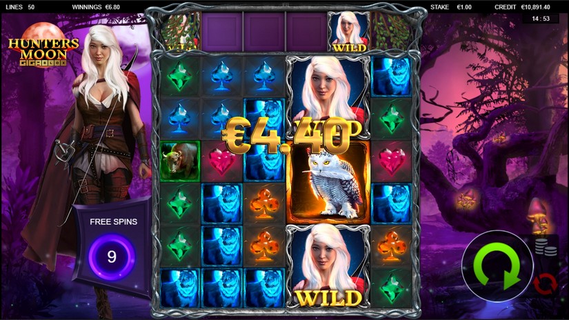 Hunters Moon Gigablox slot screen 4