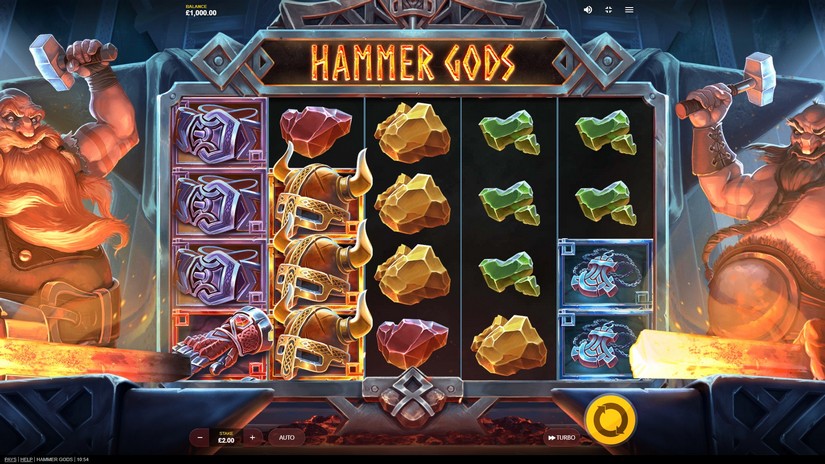 Hammer Gods slot screen 1