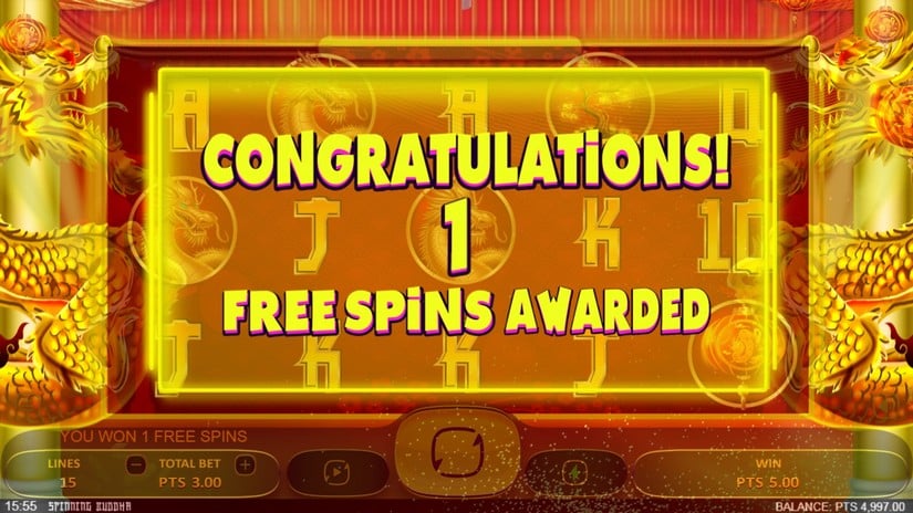 Spinning Buddha slot screen 3