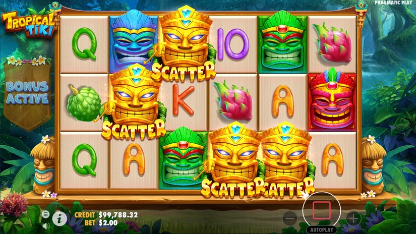 Tropical Tiki slot screen 3