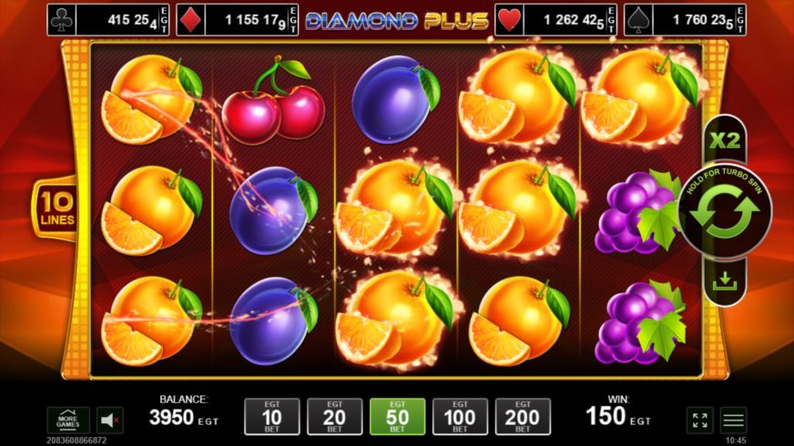 Diamond Plus slot screen 2