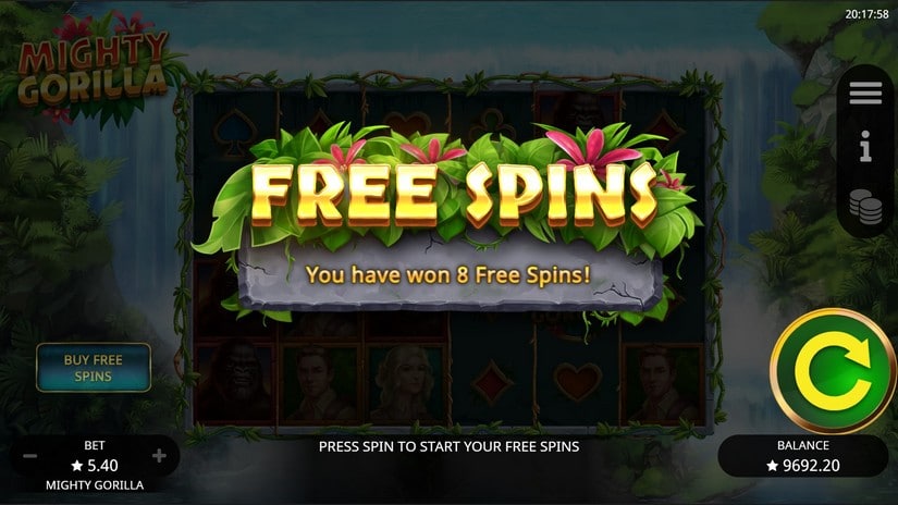 Mighty Gorilla slot screen 3