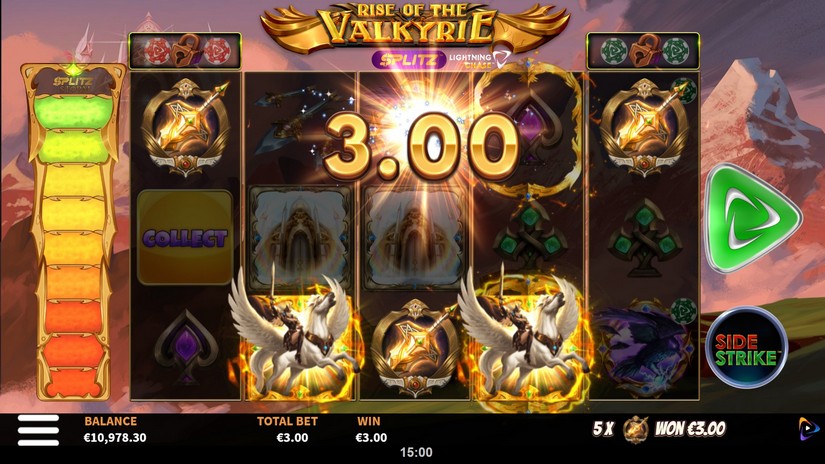 Rise of the Valkyrie Splitz™ Lightning Chase slot screen 3
