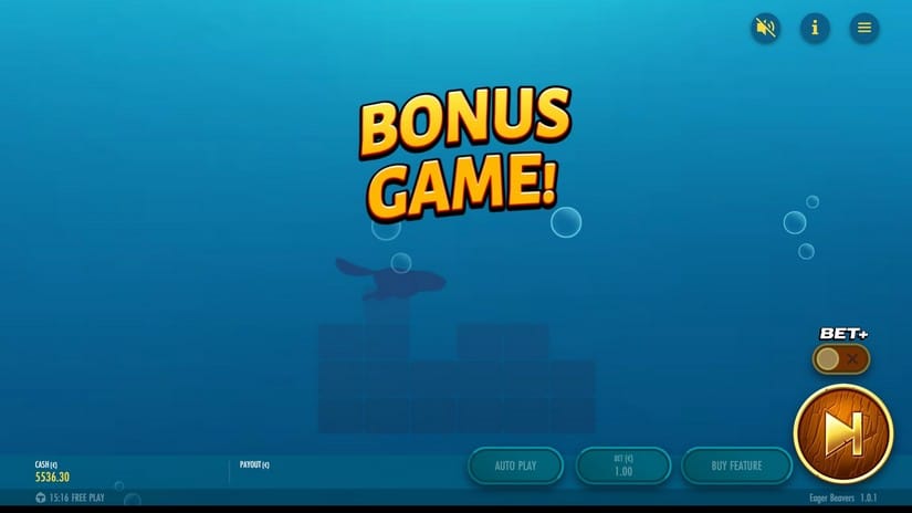 Eager Beavers slot screen 3