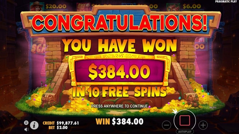 Jane Hunter and the Mask of Montezuma slot screen 6