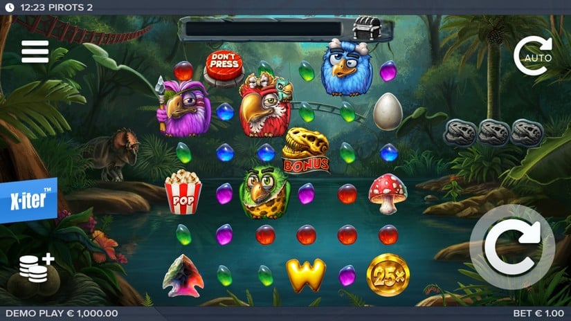 Pirots 2 slot screen 1