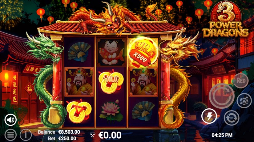 3 Power Dragons slot screen 3