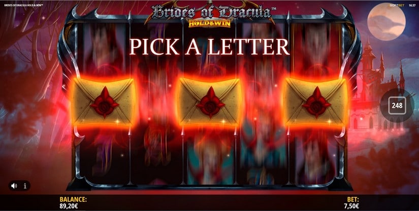 Brides of Dracula Hold and Win slot screen 4