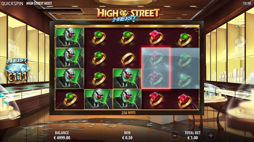 High Street Heist slot screen 3
