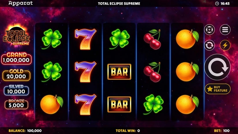Total Eclipse Supreme slot screen 1
