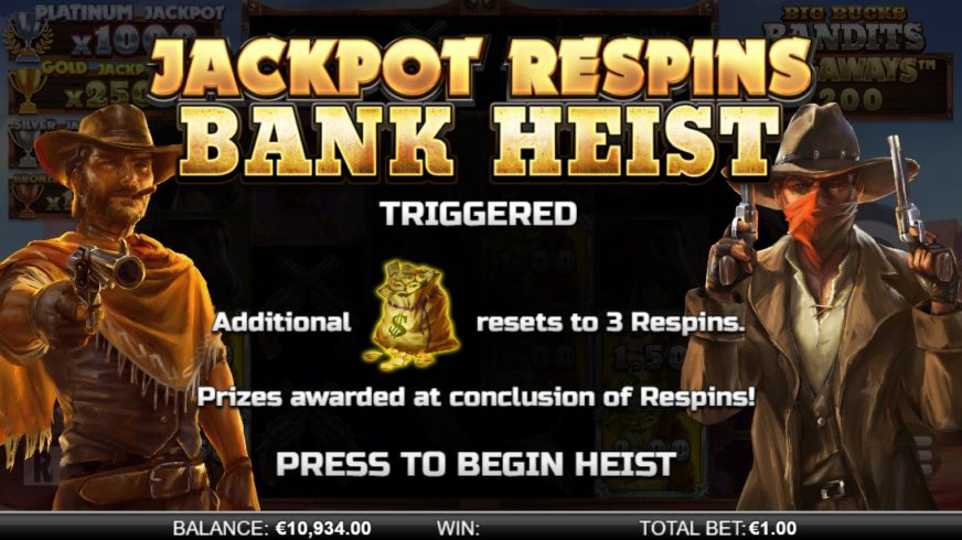 Big Bucks Bandits Megaways slot screen 4