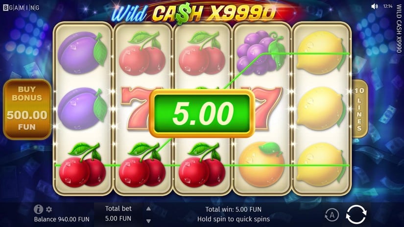 Wild Cash x9990 slot screen 2