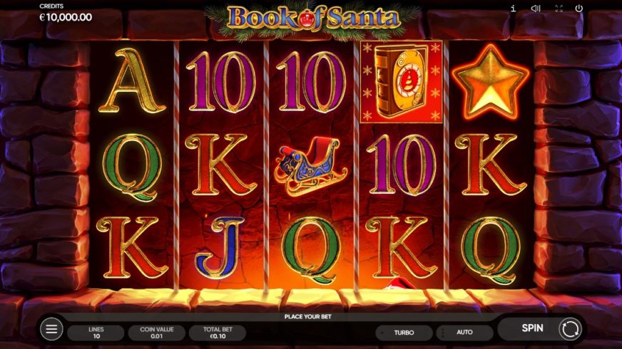 Book of Santa slot screen 1