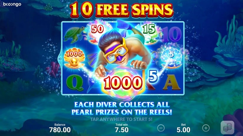 Pearl Diver slot screen 4