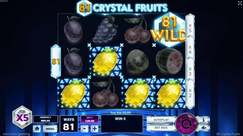 81 Crystal Fruits slot screen 2