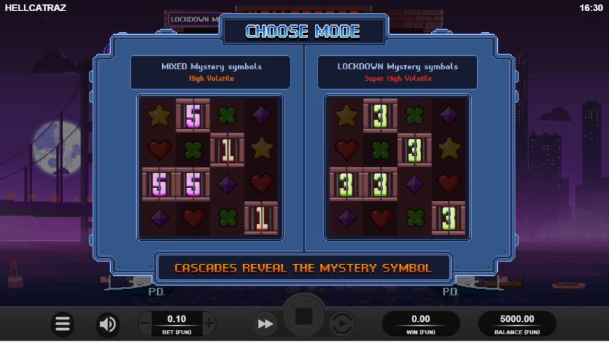 Hellcatraz slot screen 1