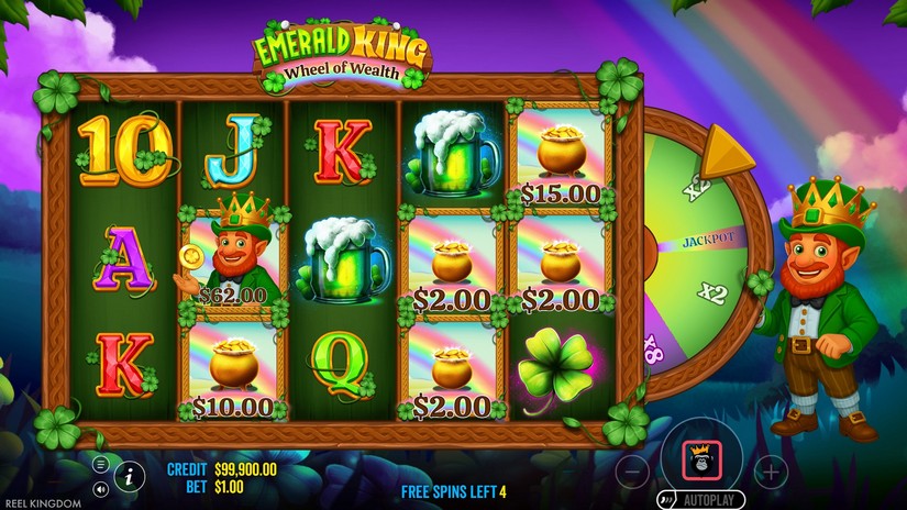 Emerald King Wheel of Wealth slot screen 5