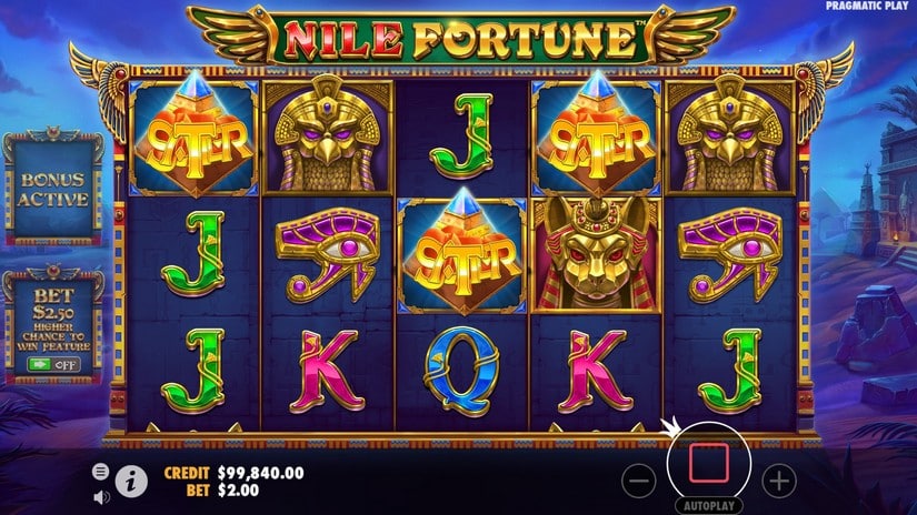 Nile Fortunes slot screen 2