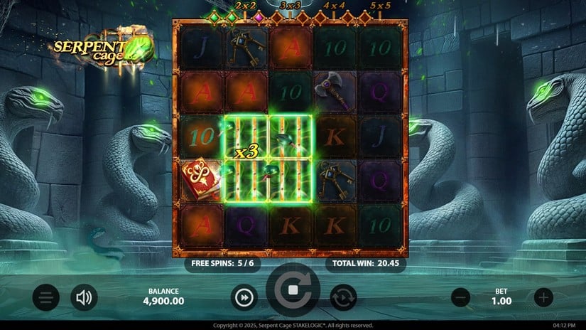 Serpent Cage slot screen 5