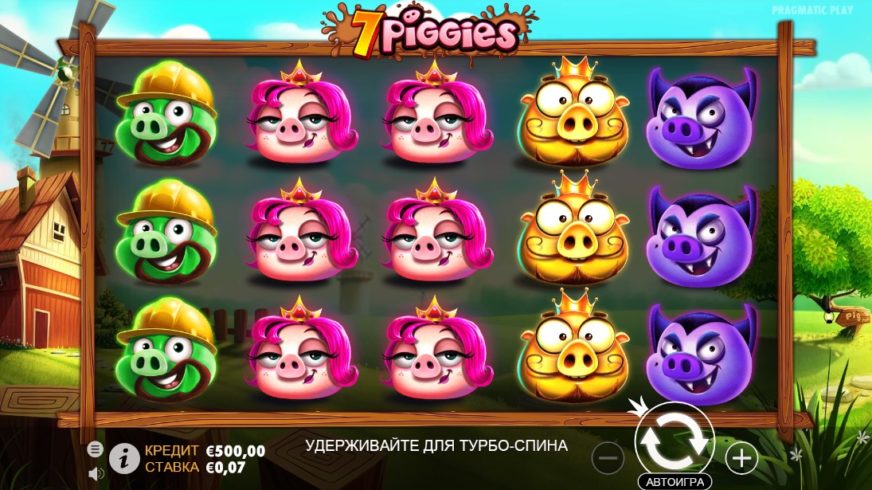 7 Piggies slot screen 1