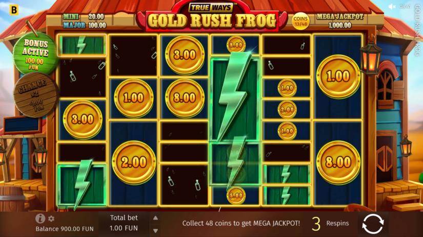 Gold Rush Frog slot screen 2