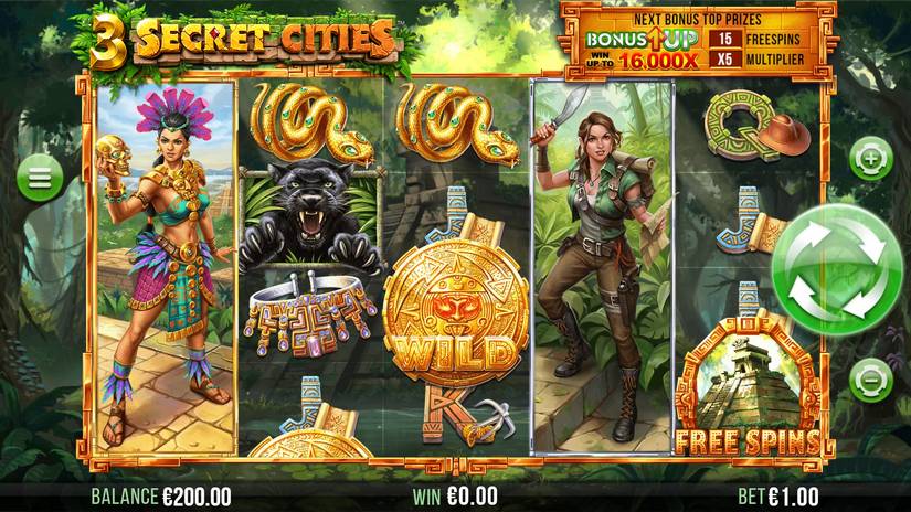 3 Secret Cities slot screen 6