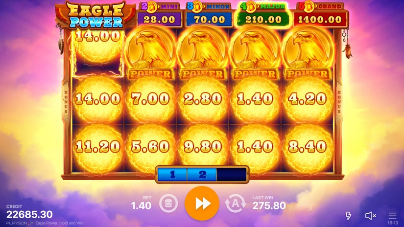 Eagle Power: Hold and Win slot screen 6