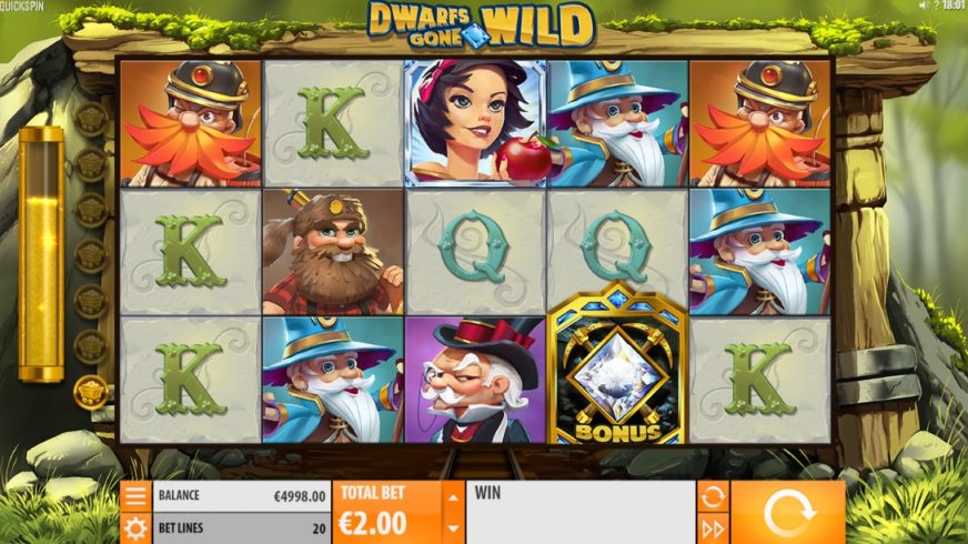Dwarfs Gone Wild slot screen 1