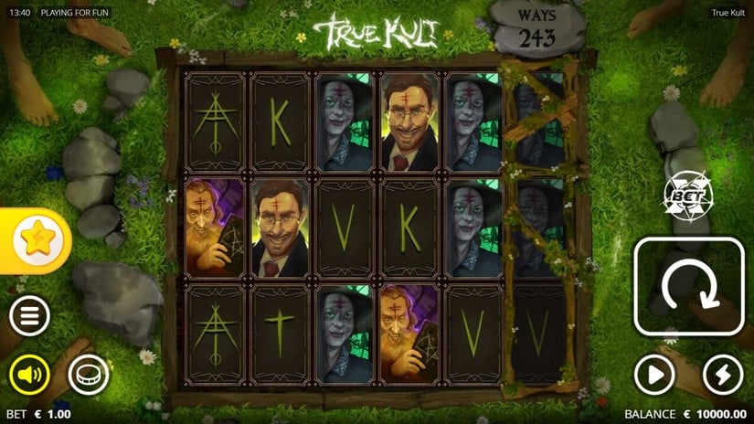 True Kult slot screen 1