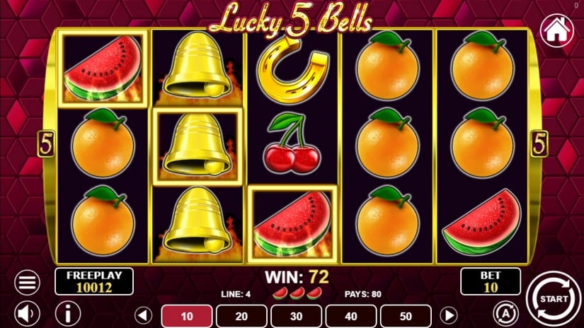 Lucky 5 Bells slot screen 2