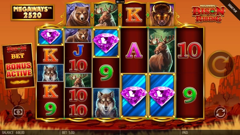 Bison Rising Megaways slot screen 3