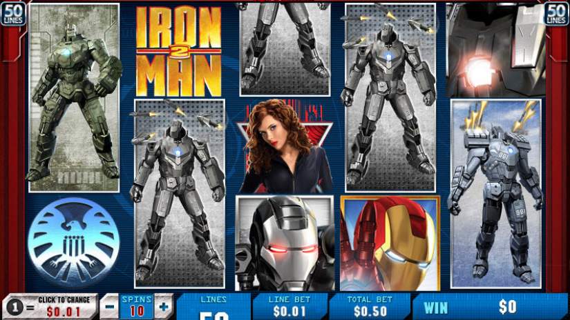 Iron Man 2 slot screen 1
