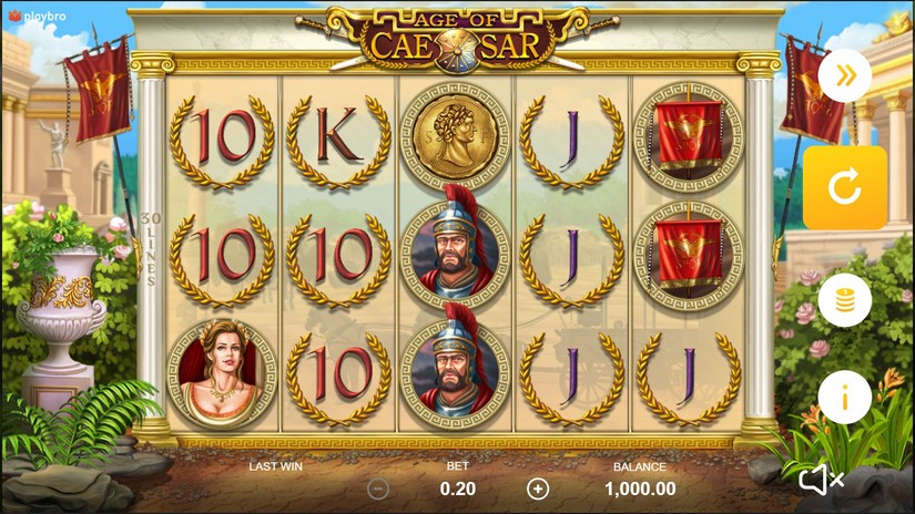 Age of Caesar slot screen 1