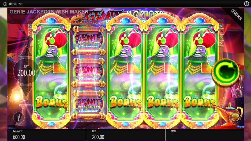 Genie Jackpots Wishmaker slot screen 3