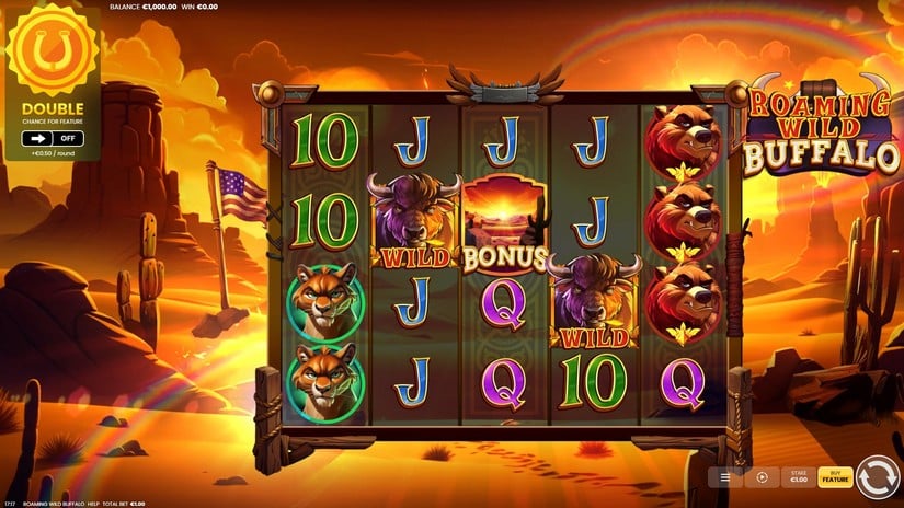 Roaming Wild Buffalo slot screen 1